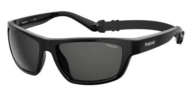 Polaroid Unisex PLD 7037/S 807/M9 Occhiali da sole Policarbonato Nero Grigio Squadrata