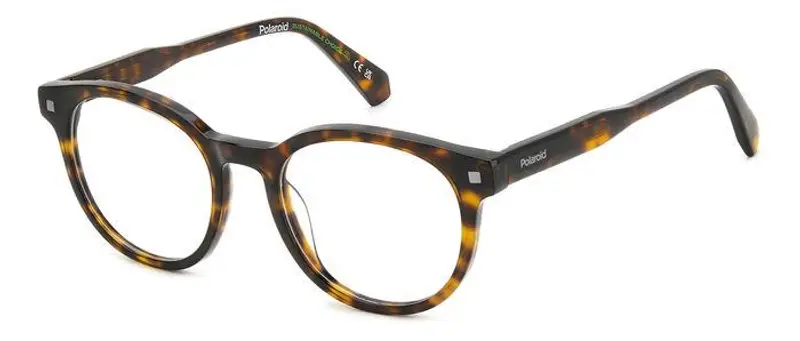 Polaroid Unisex PLD D519 086 Montature da vista Bio-acetato Havana  Pantos