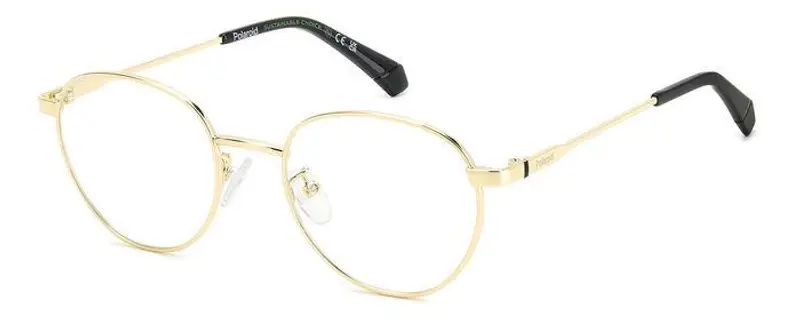 Polaroid Unisex PLD D522/G J5G Montature da vista Metallo Oro  Pantos