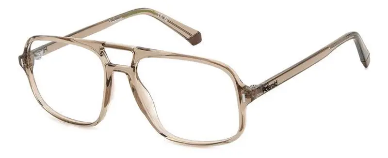 Polaroid Unisex PLD D527 09Q Montature da vista Bio Poliammide Marrone Squadrata