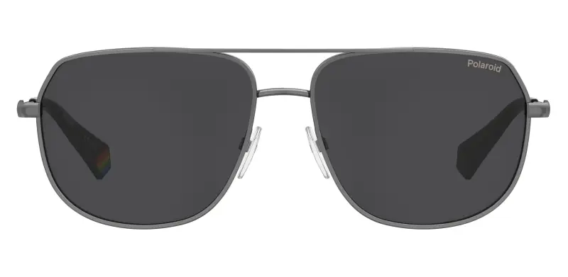 Unisex Polaroid PLD 6195/S/XN KJ1/M9 Occhiali da sole Metallo Rutenio Grigio Pilot Polarizzata miniatura 2
