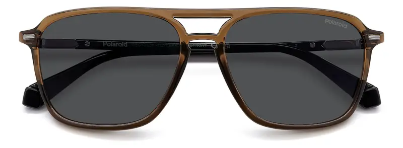 POLAROID Occhiali da sole Uomo Grigio 842435 miniatura 2