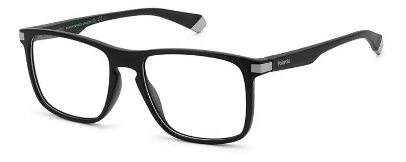 Polaroid Uomo PLD D447 08A Montature da vista Plastica Nero/Grigio  Squadrata