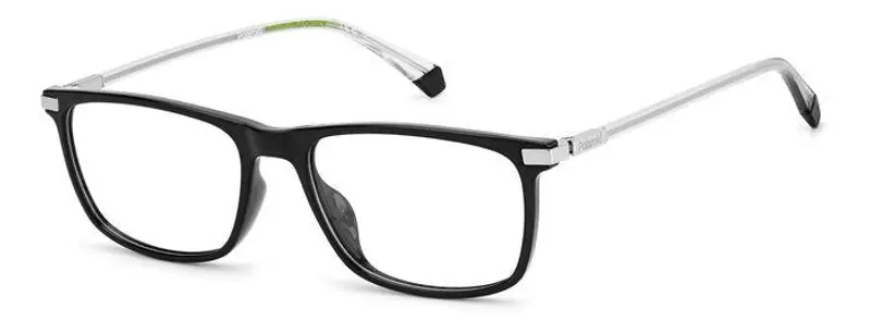 Polaroid Uomo PLD D458/G 807 Montature da vista Plastica Nero  Squadrata