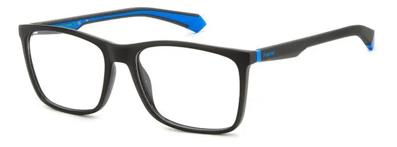 Polaroid Uomo PLD D477 3LG Montature da vista Bio Poliammide Marrone/Blu  Squadrata