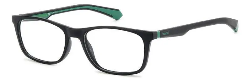 Polaroid Uomo PLD D478 7ZJ Montature da vista Bio Poliammide Nero/Verde  Squadrata