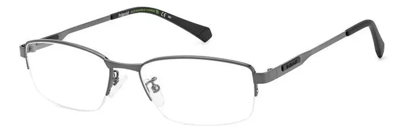 Uomo PLD D481/G KJ1 Montature da vista Acciaio Canna di fucile Squadrata