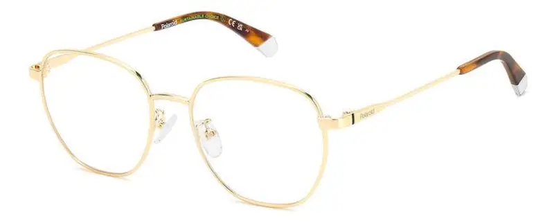 Polaroid Uomo PLD D509/G J5G Montature da vista Metallo Oro  Geometrica