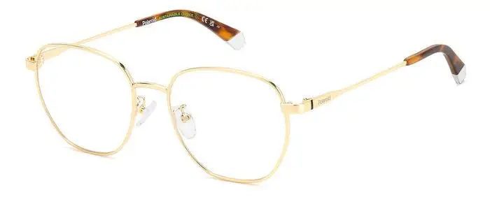 Uomo PLD D509/G J5G Montature da vista Metallo Oro Geometrica