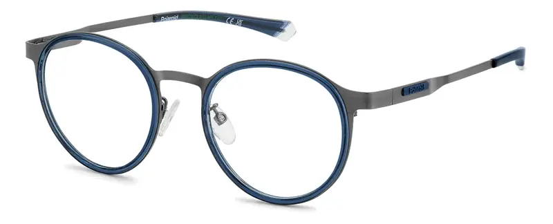 Polaroid Uomo PLD D550/G R80 Montature da vista Metallo Rutenio  Pantos Normale