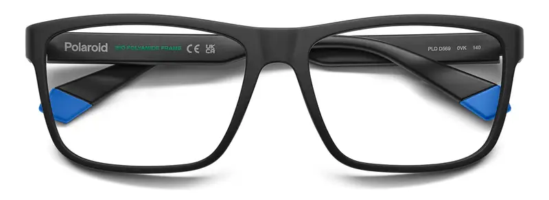 Polaroid Uomo PLD D569 0VK Montature da vista Eco-poliammide Nero Squadrata Normale miniatura 2