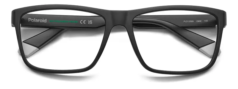 Polaroid Uomo PLD D569 O6W Montature da vista Eco-poliammide Nero Squadrata Normale miniatura 2