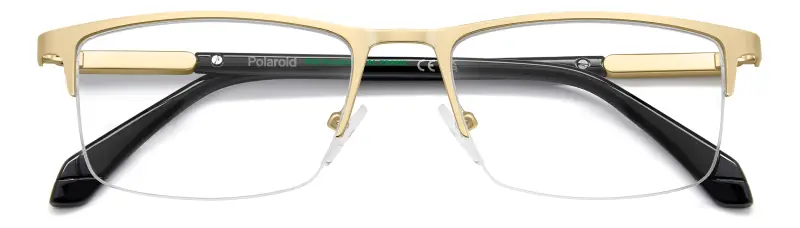 Uomo Polaroid PLD D599 AOZ Montature da vista Metallo Oro Squadrata Normale miniatura 3