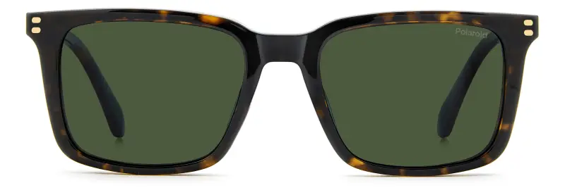 Uomo Polaroid PLD D604/C 086/UC Montature da vista Acetato Havana Verde Squadrata Polarizzata miniatura 2