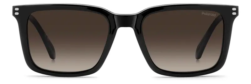 Uomo Polaroid PLD D604/C 0WM/LA Montature da vista Acetato Nero Marrone Squadrata Polarizzata Sfumato miniatura 2