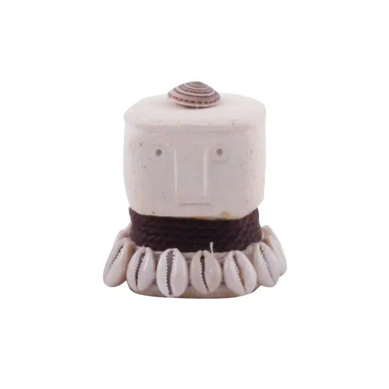 Lotto 6 Statuetta in conchiglia e pietra Pole To Pole Man S 3