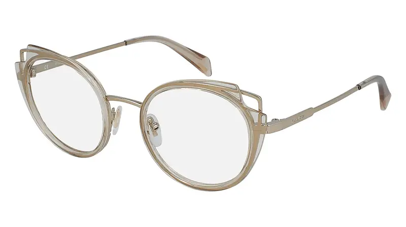 Police Donna VPLA03 ZEPHIRUS 1  08FF Montature da vista Metallo Oro  Cat Eye