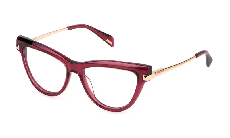 Police Donna VPLP49 STARLIGHT 3  06NL Montature da vista Acetato Rosso  Farfalla