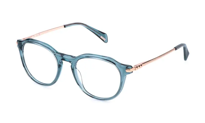 Donna VPLT05 0844 Montature da vista Acetato Blu Pantos