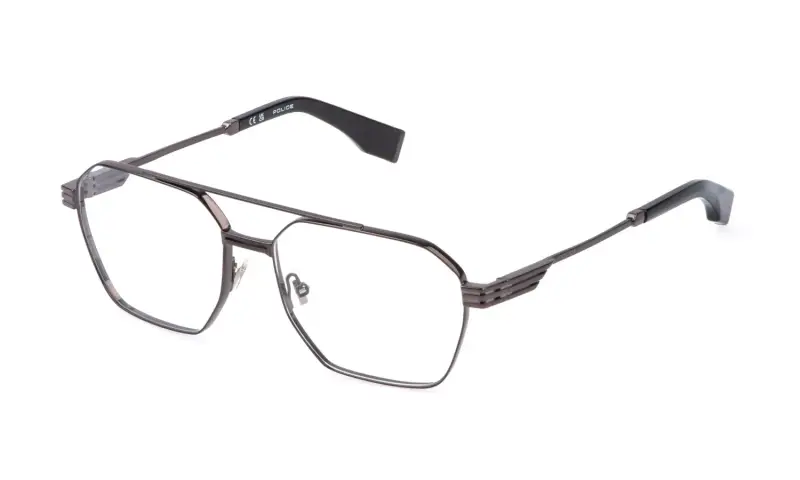 Police Montature da vista Uomo VPLQ76N MERCURY 3 672 Metallo Oro