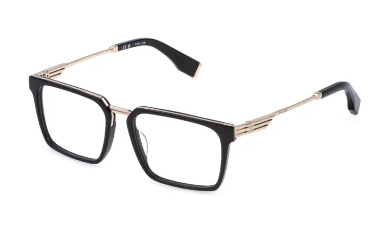 Uomo Police VPLQ77 MERCURY 4 300K Montature da vista Metallo Oro Squadrata