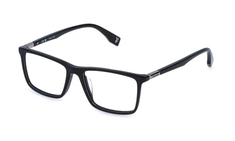 Uomo Police VPLR58 PLAYMAKER 1 700 Montature da vista Acetato Nero Squadrata