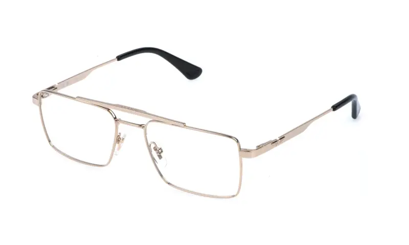 Police Montature da vista Uomo VPLR61 ORIGINS LITE 38 in metallo oro