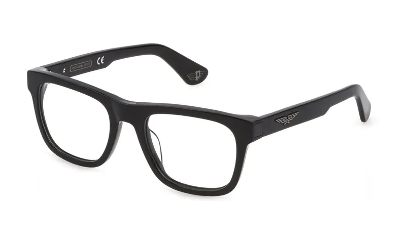 Police Uomo VPLE37N ORIGINS BULLET 1  700 Montature da vista Acetato Nero  Squadrata