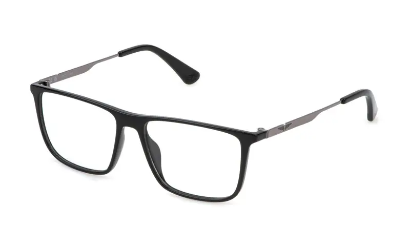 Police Uomo VPLP09 ORIGINS LITE 27  0Z42 Montature da vista Iniettato Nero  Squadrata