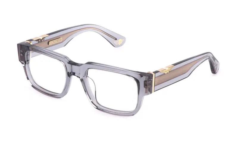 Police Uomo VPLP11 ORIGINS MAXI 2  4G0 Montature da vista Acetato Grigio  Squadrata