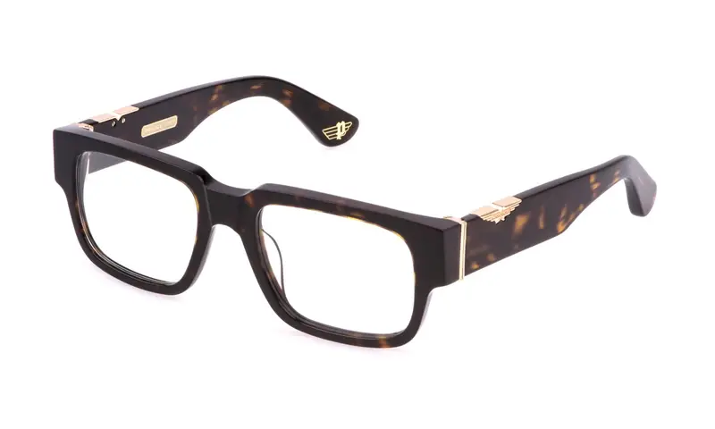 Police Uomo VPLP11 ORIGINS MAXI 2  722 Montature da vista Acetato Havana  Squadrata