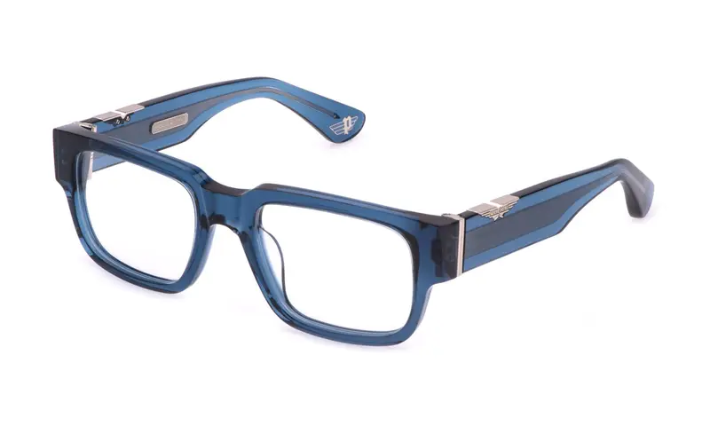 Police Uomo VPLP11 ORIGINS MAXI 2  955 Montature da vista Acetato Blu  Squadrata