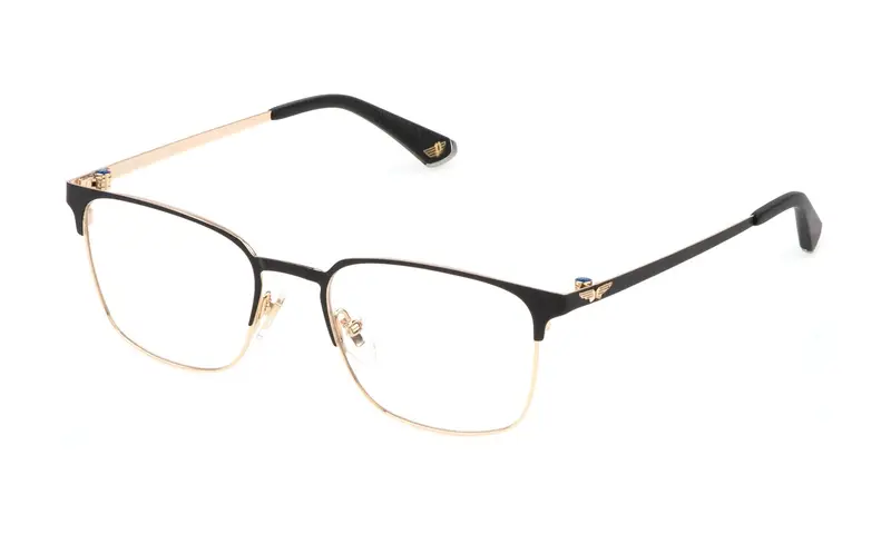 Police Uomo VPLP14 TAILWIND PRO 1  302 Montature da vista Metallo Oro  Squadrata