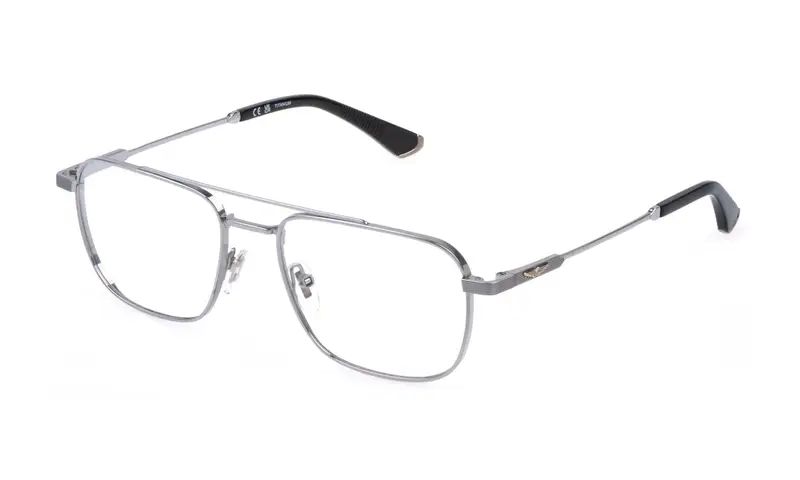 Police Uomo VPLQ75 ORIGINS TITAN 2  579 Montature da vista Metallo Palladio  Squadrata