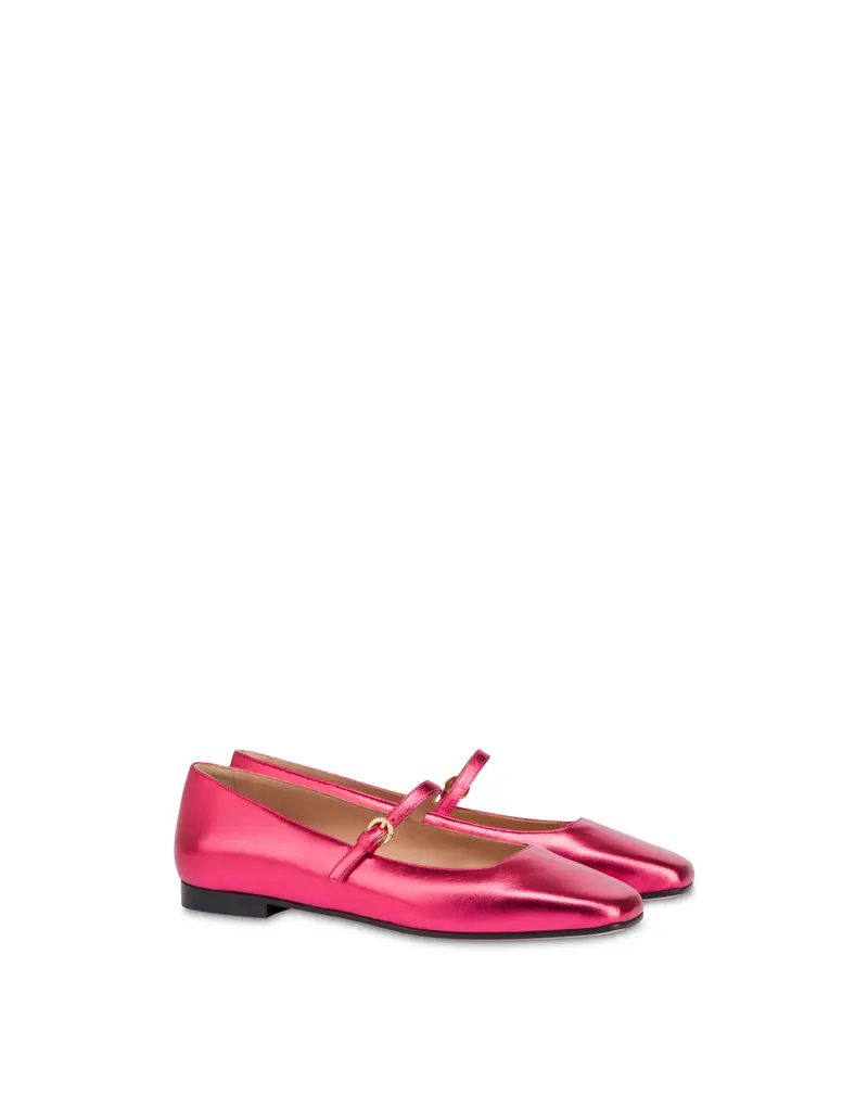 Ballerina Flat Ballet in Nappa LOTO, Pollini Rosa miniatura 2