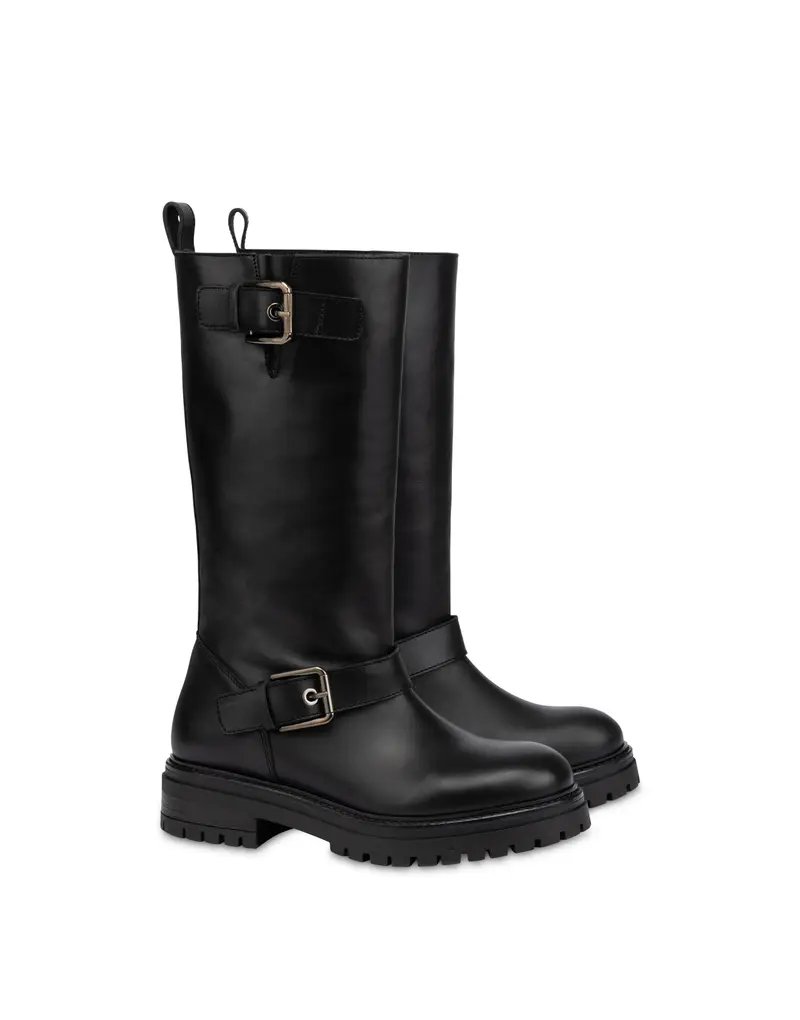 Biker Moorland in Vitello NERO, Pollini miniatura 2