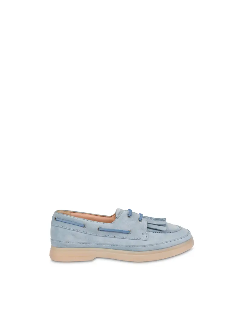 Boat shoes Loosen up in Crosta ACQUA, Pollini Azzurro