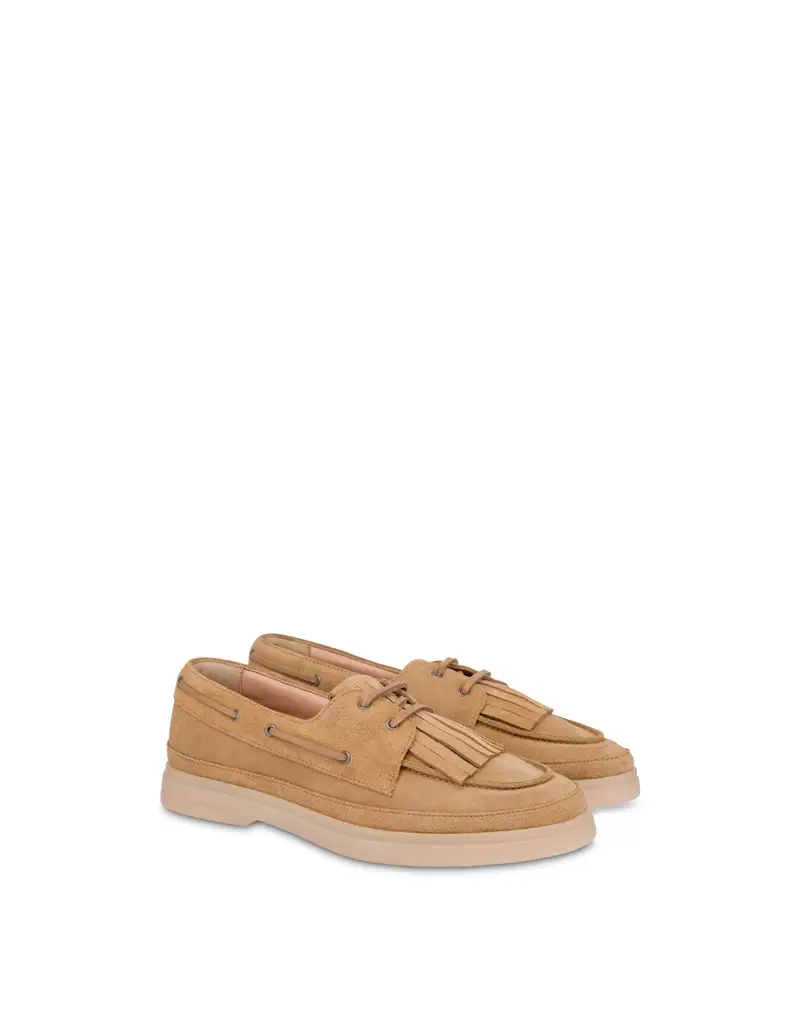 Boat shoes Loosen up in Crosta SAND, Pollini Beige miniatura 2