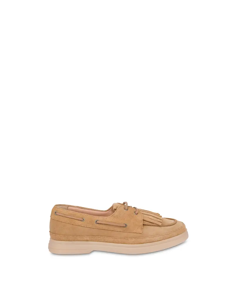 Boat shoes Loosen up in Crosta SAND, Pollini Beige
