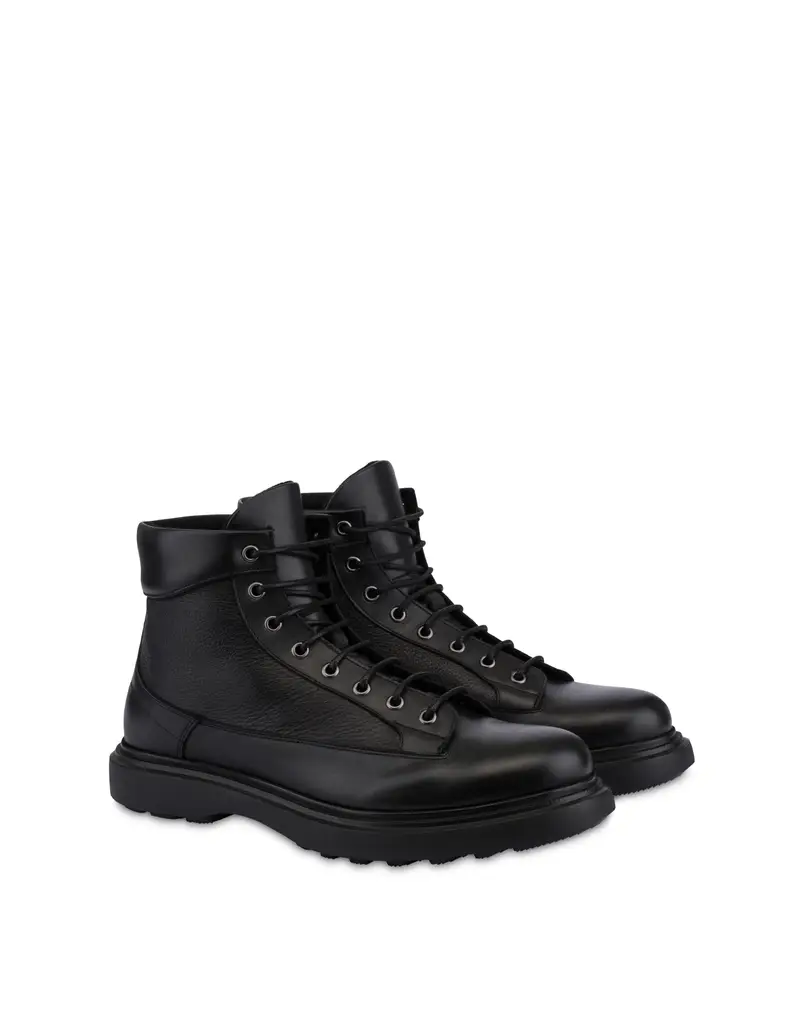 Boot Riverside In Vitello Bottalato NERO, Pollini miniatura 2