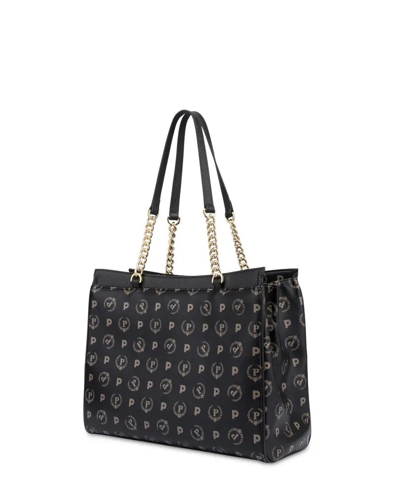 Borsa a doppio manico Heritage Re-Edition NERO/NERO, Pollini miniatura 2