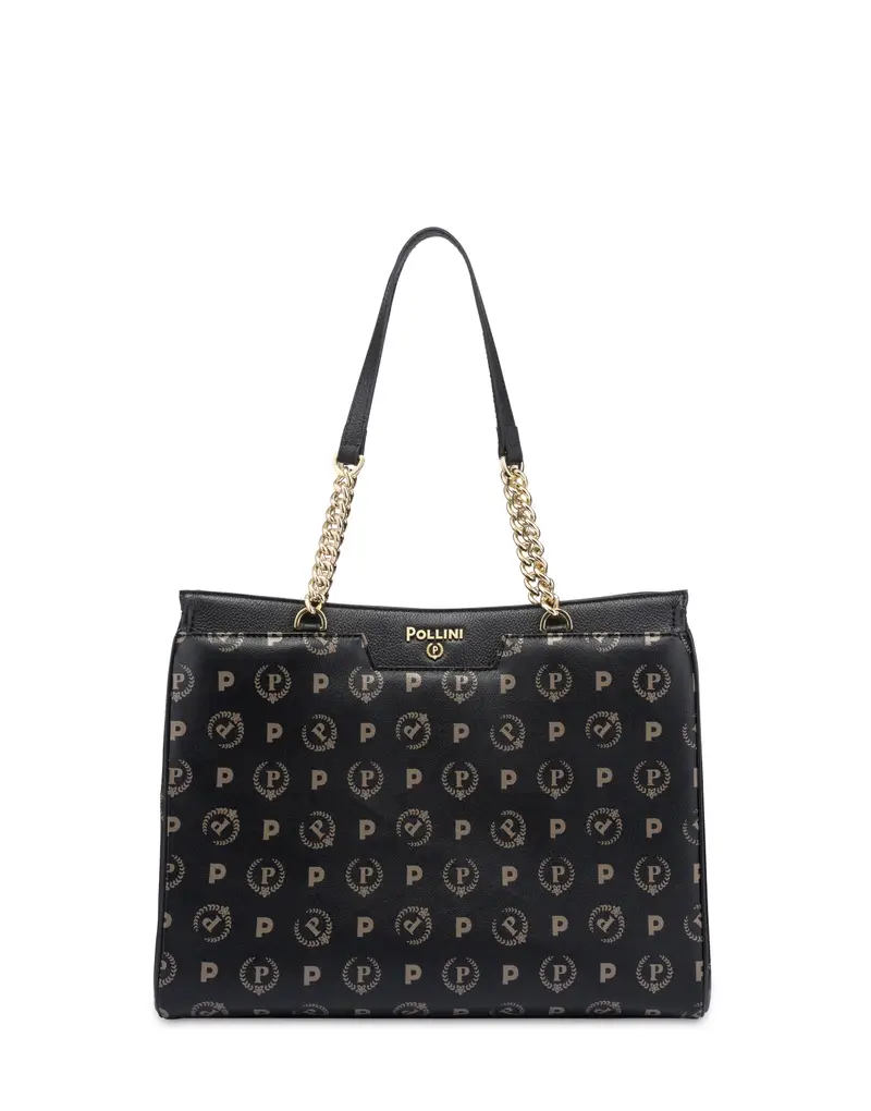 Borsa a doppio manico Heritage Re-Edition NERO/NERO, Pollini