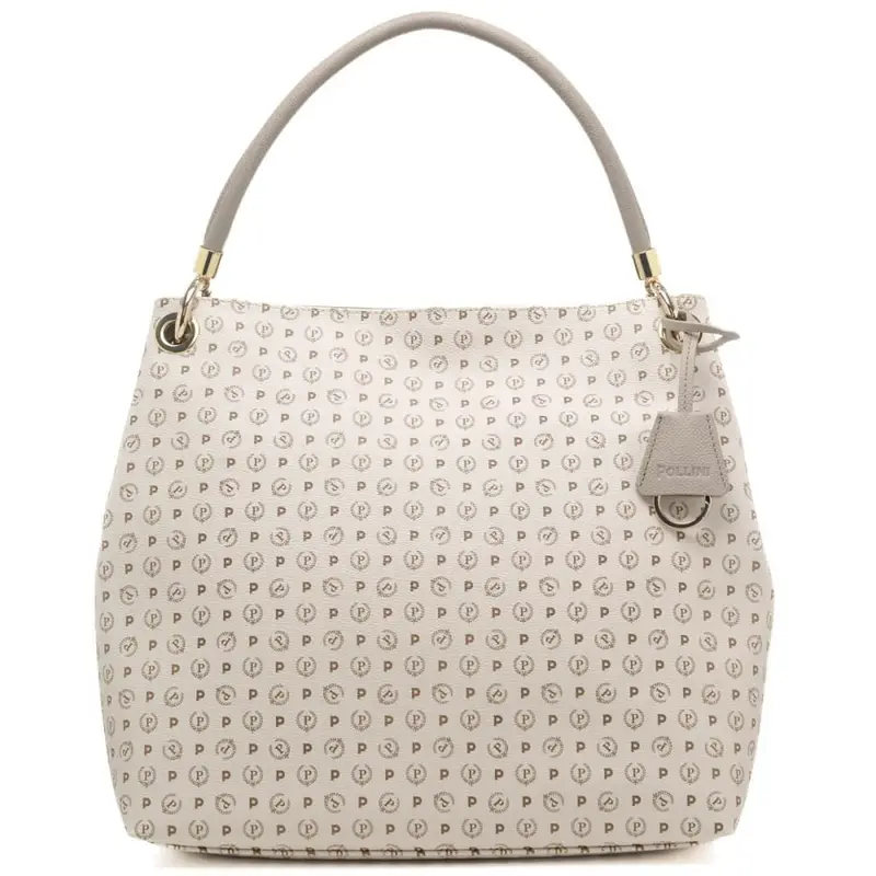 borsa a mano donna heritage con charm in pelle avorio ghiaccio