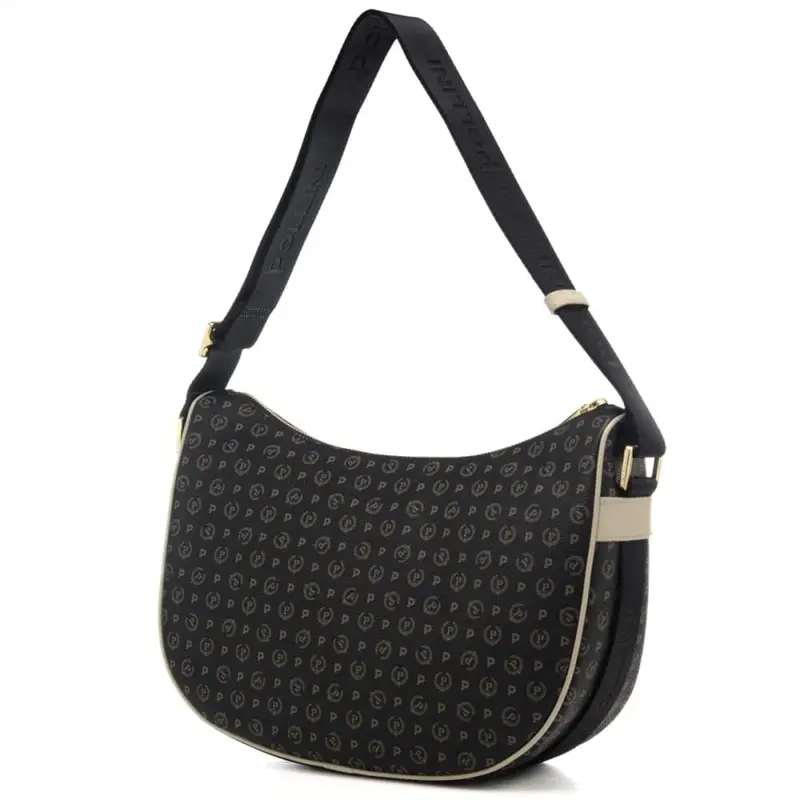 Pollini Borsa a spalla Donna Nero 3470222 miniatura 3