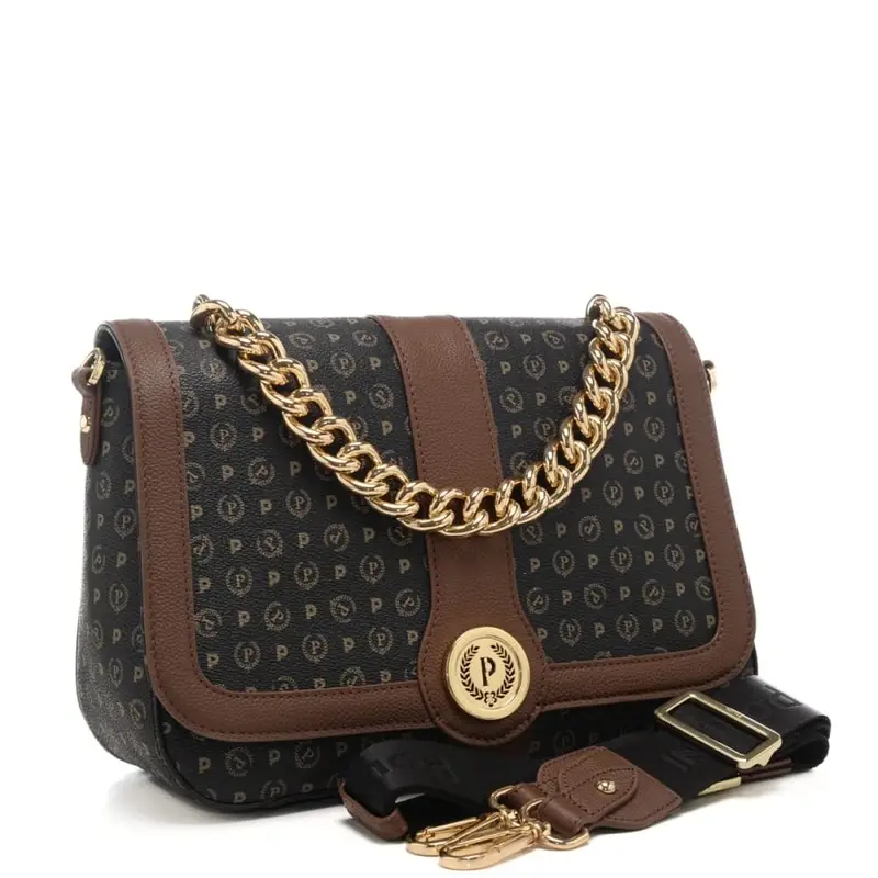 Pollini Borsa a spalla Donna Nero 3602677 miniatura 2