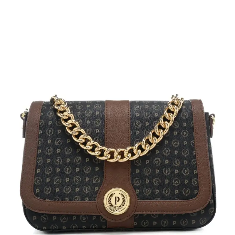 Pollini Borsa a spalla Donna Nero 3602677