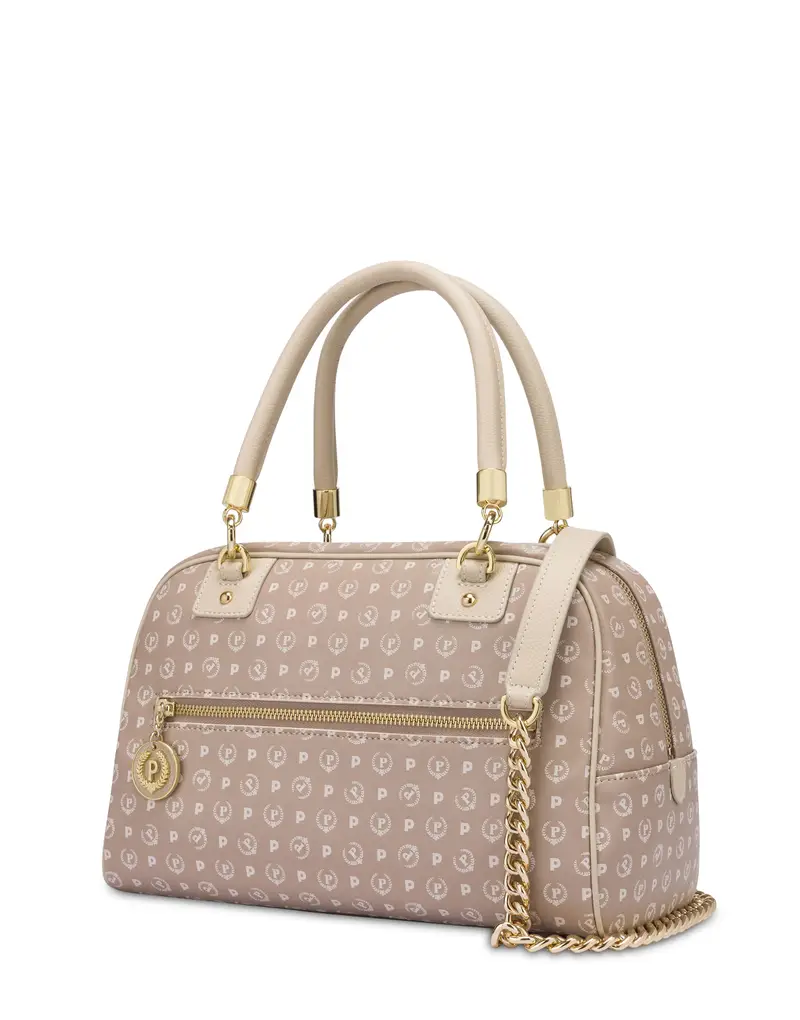 Borsa doppio manico Heritage Soft Touch BEIGE/AVORIO, Pollini Bianco miniatura 2
