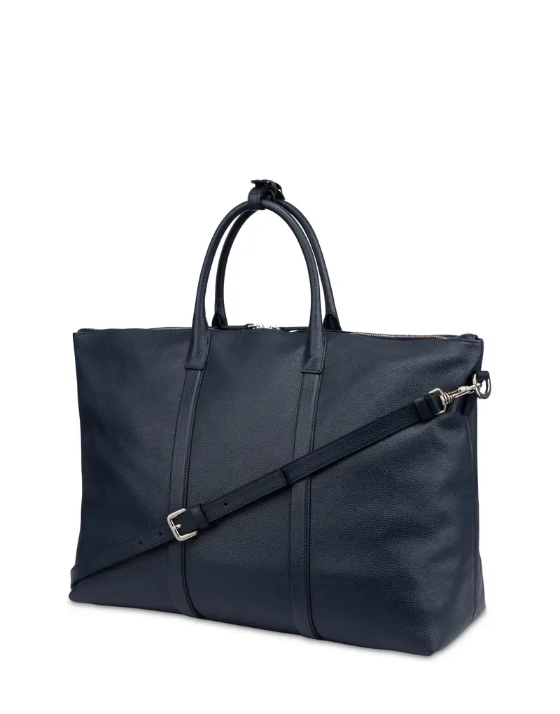 Borsa doppio manico in vitello The New Touch, Pollini Blu miniatura 2