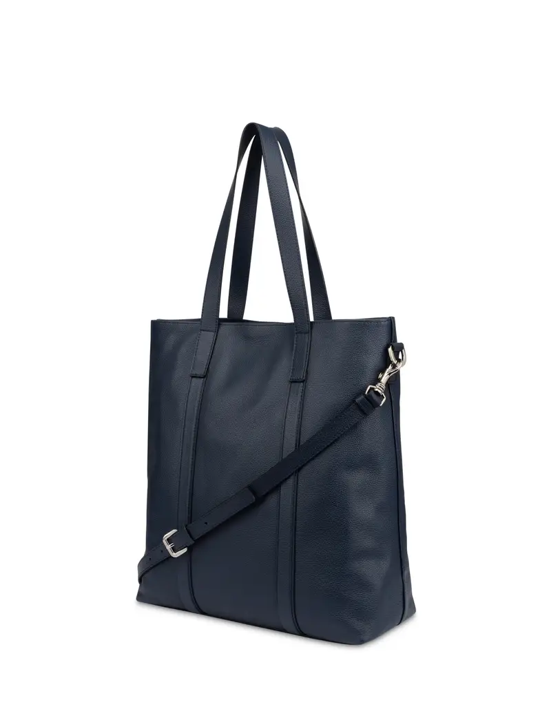 Borsa doppio manico in vitello The New Touch, Pollini Blu miniatura 2