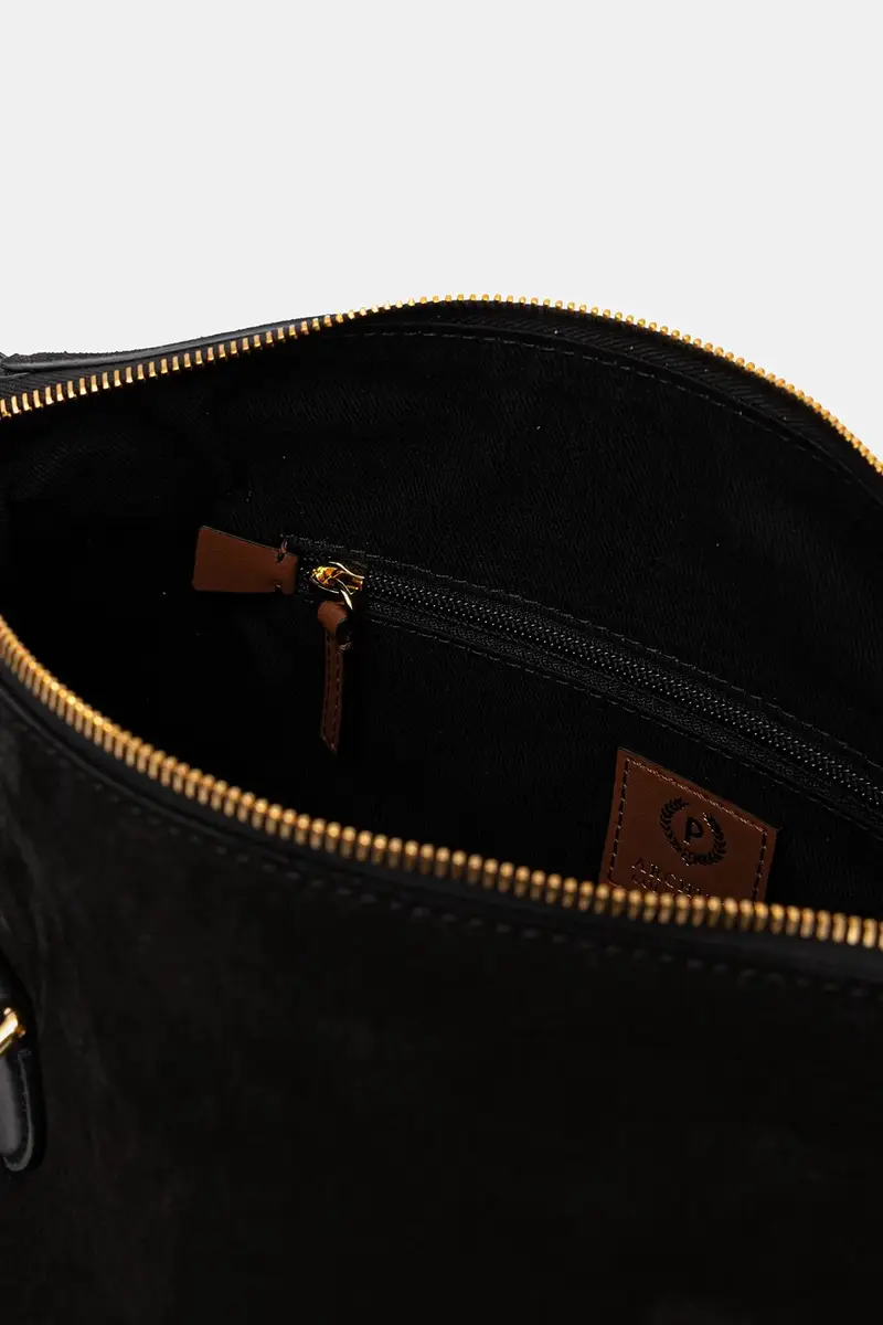 borsa in pelle scamosciata colore nero PC4406PP0N QD1 miniatura 5